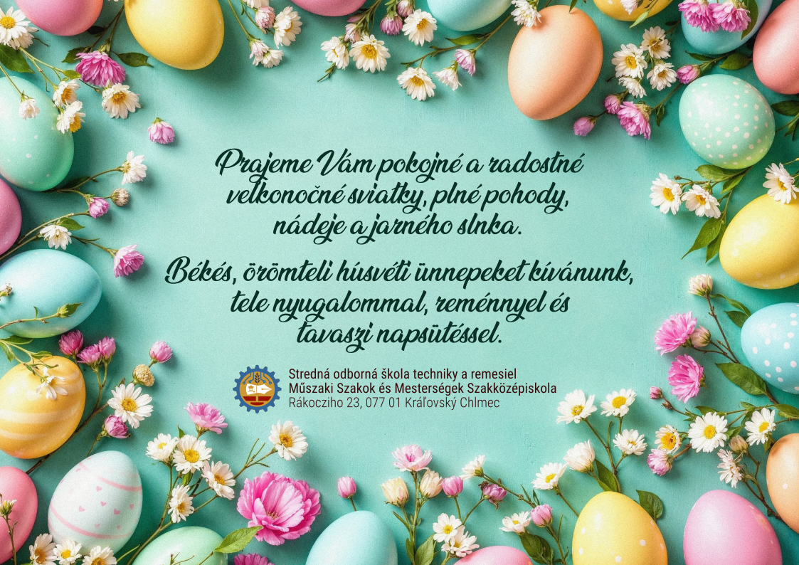 Príjemné prežitie Veľkonočných sviatkov